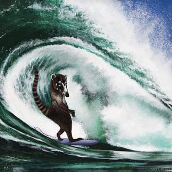 Pizote Surfeando