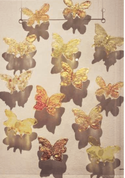 Cristal de Mariposas Doradas “Verano”